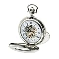 Mount Royal - B42 - Montre de Poche - Remontage manuel - Acier inoxydable plaqu? Argent