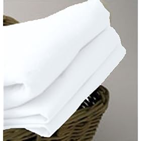 Ready Steady Bed Baby Pram Size Flanelette Flat Sheet White
