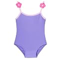 Toddler Girls' MN Bird 1-pc. Solid Swimsuit with Flowers - Purple
