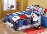 Cars Full / Queen Quilt With 2 Shams