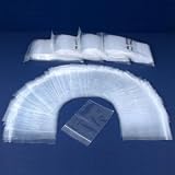 500 Poly Bag Clear Resealable Zipper Shipping Bags 3 X 4