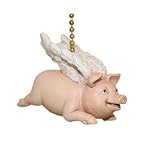 When Pigs Fly Ceiling Fan Pull Angel Wings Chain Decor