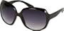 Retro Vintage Oversized Frame Fashion Sunglasses - Black/Smoke