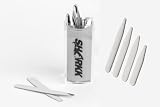SHARKK® Set Of 24 Metal Stainless Steel Collar Stays In Clear Plastic Box in 4 Sizes For Dress Shirts