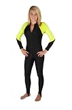 Storm Yellow and Black Lycra Dive Skin - Small