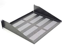 RackSonic Rack Mount 19" Vented Cantilever Shelf Satin Back