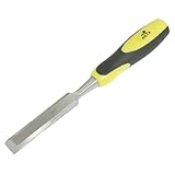 uxcell 10mm 19mm幅 プラスチック コーティングされた ハンドル ベベル エッジ ウッド チゼル