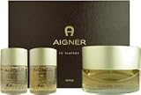Aigner In Leather by Etienne Aigner for Men 3 Piece Set Includes: 2.5 oz Eau de Toilette Spray + 1.7 oz Hair & Body Wash + 1.7 oz After Shave Gel