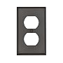 Leviton 85003 1-Gang Duplex Device Receptacle Wallplate, Standard Size, Thermoset, Device Mount, Brown