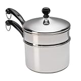Farberware Classic Series 2-Quart Saucepan with Double Boiler Insert and Lid