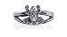 Sterling Silver Antique Finish Toering Frog Toe Ring