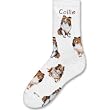 Lg Print Collie Dog Poses socks