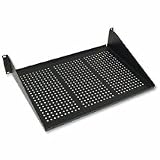 Cables To Go - 18454 - Vented Cantilevered Shelf Black 12in