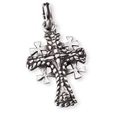 Sterling Silver Jerusalem Cross and 20-inch Chain