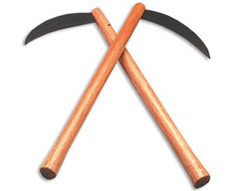 Unsharpened Steel Kama 18