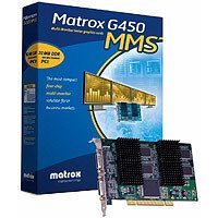 Matrox G450 MMS Grafikkarte (PCI, 128MB DDR2 Speicher, Quad DVI & VGA, 1 GPU)