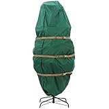 CoverMates - Holiday Christmas Upright EXPANDABLE Tree Storage Bag (Covers 7.5 foot Artificial Tree) 3 YR Warranty - Heavy Duty Polyyester - Reinforced Straps for Easy Transport
