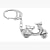 Pewter Keyring Scooter Vespa