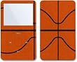 Basketball - Apple iPod video 30GB/ 60GB/ 80GB Skin Decals - Faceplate Stickers