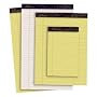 Ampad Gold Fibre 16# Watermarked Canary 8 1/2 x 11 3/4 Inch Wide Rule 50 Sheet Pads 12 Pack (20-020)
