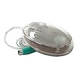 PS/2 3-Button Optical Scroll Mouse (Clear Acrylic)