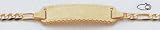 14kt Yellow Gold 6 Baby & Child ID Bracelet - DCID87-6