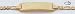 14kt Yellow Gold 6 Baby & Child ID Bracelet - DCID87-6