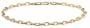 14k Yellow Gold 3.2mm Italian Anchor Chain Bracelet, 8"
