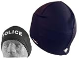 SweatVact Winter Beanie - Black w/ Police