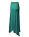 J.TOMSON Womens Basic Foldover Ankle Length Maxi Skirt