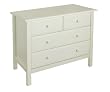 Roxanne 3 Level 4 Drawer Dresser in Antiqie White Finish By Da Vinci Baby Furniture