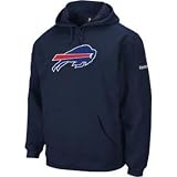 Buffalo Bills Reebok Playbook Navy Hooded Sweatshirt - S