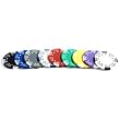 Striped with Poker Suits 12 Gram Clay Poker Chips - 50 Pack