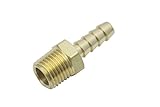 「ノーブランド品」銅管継手フィッティング継手 1/4"Male BSPT x 1/4"(6mm)Hose Barb ホースブラス継手(5個入）