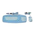 Mini Keyboard And Mouse For Kids, Blue, PS2