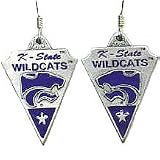 Kansas State Wildcats Dangle Earrings - NCAA College Athletics Fan Shop Sports Team Merchandise