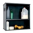 Open Wall Cabinet In Steel Grey Finish By Ameriwood Furniture