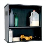 Open Wall Cabinet In Steel Grey Finish By Ameriwood Furniture