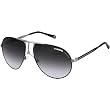 Carrera 1/S Adult Aviator Full Rim Sports Sunglasses - Black Matte Ruthenium/Dark Gray Gradient
