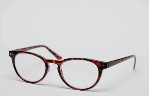 Panama Red Full Magnification Designer Retro Readers with Case