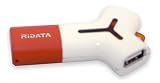 Ridata EZ Yego 2-port 4GB Flash USB Drive with Built-in Hub (Orange)