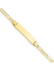 14k 6" Figaro Link Child ID Bracelet