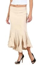 Women's Asymmetrical Woven Skirt