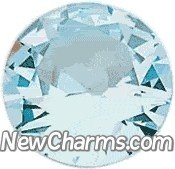 Round Birthstone March Floating Locket Charm from New Charms
