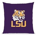 LSU Fighting Tigers 16x16 Suede Cover Pillow