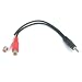 RiteAV - 3.5mm to RCA Stereo Female Cable - 6 inch
