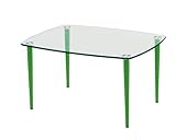 ガラスローテーブル LT-G6045 グリーン