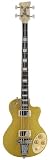 Italia Maranello Electric Bass Guitar with Gold Sparkle Top