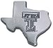 Texas Tech Red Raiders Chrome Metal Debossed 