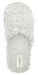 Capelli New York Long Pile With Scuff & Bunny Fur Sock Ladies Indoor Slipper Pristine Ivory 8/9